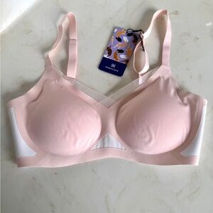 Honeylove Women's CrossOver wireless Bra in light Pink